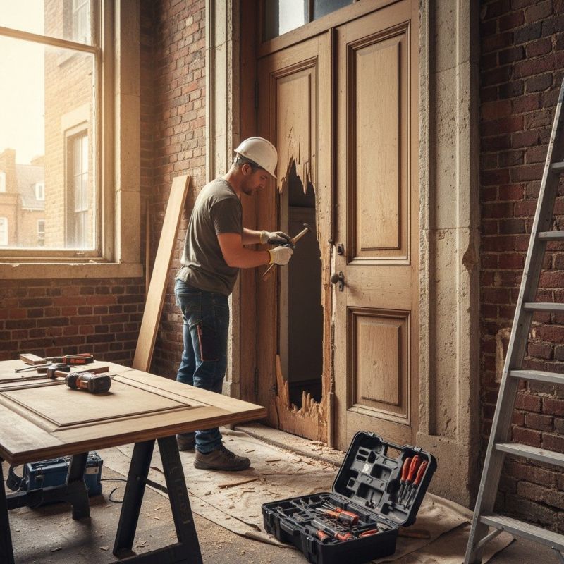 Wood Door Repair in Conroe, TX